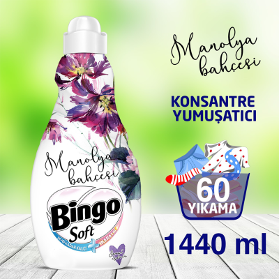 Soft Konsantre Çamaşır Yumuşatıcısı Manolya Bahçesi 1440 ml
