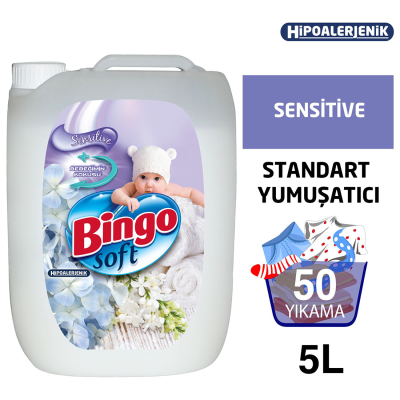 Soft Sensitive Çamaşır Yumuşatıcısı 5 lt