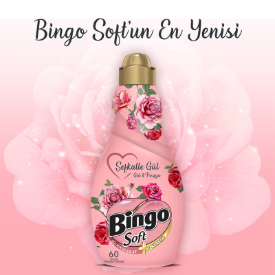 Soft Konsantre Çamaşır Yumuşatıcısı Şefkatle Gül 1440 ml
