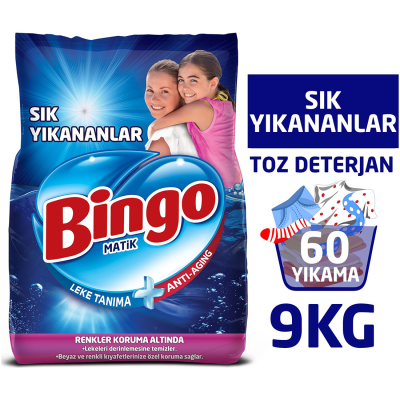 Sık Yıkananlar Toz Çamaşır Deterjanı 9 Kg