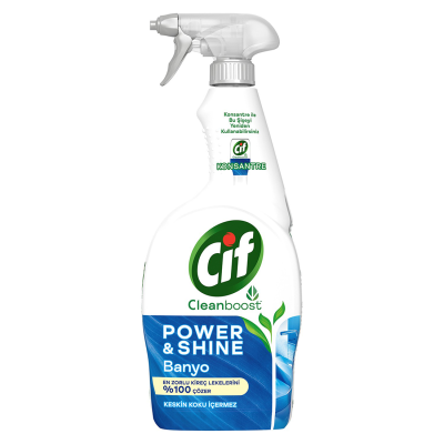 Power Shine Cleanboost Sprey Temizleyici Banyo İçin Temizleyici ve Kireç Çözücü 750 ML