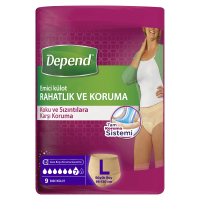 Emici Külot Büyük Boy Kadın 9'lu