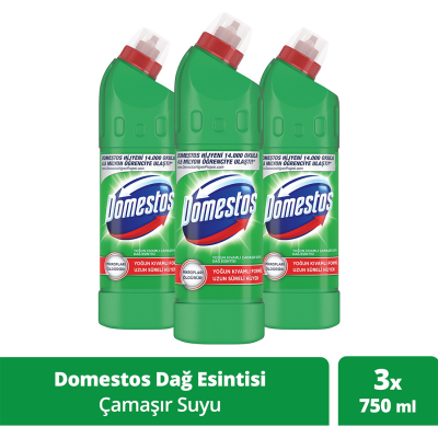Yoğun Kıvamlı Çamaşır Suyu Dağ Esintisi 750 ml 3'lü Paket