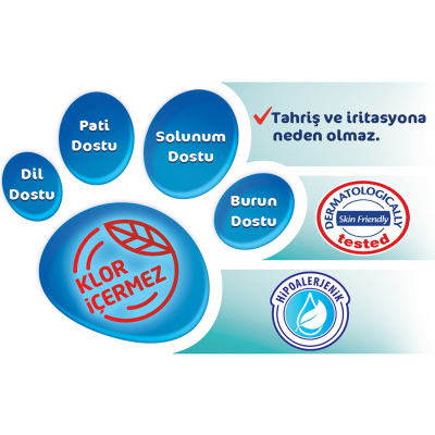 Evcil Hayvan Tüy ve Pati Temizleme Mendili 60'lı