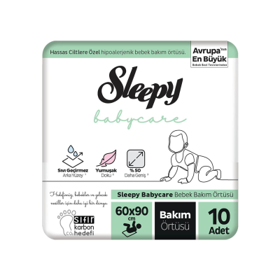 Babycare Bebek Bakım Örtüsü 60x90 cm 10 Adet