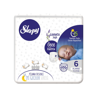 Gece Külotu 6 Numara Xlarge 100 Adet