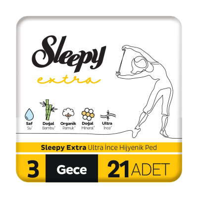 Extra Ultra İnce Hijyenik Ped Gece 21 Adet