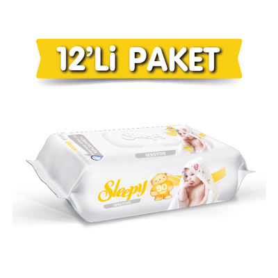 Sensitive Islak Havlu 12x90 Yaprak