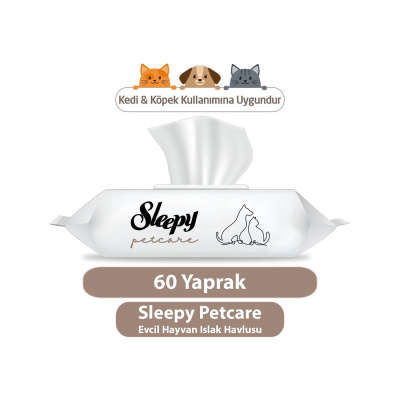 Petcare Evcil Hayvan Islak Havlusu 60 Yaprak