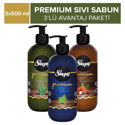 Premium Sıvı Sabun 3'lü Avantaj Paketi 3x500 ml