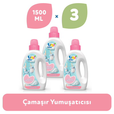 Çamaşır Yumuşatıcısı 1.500 ml 3'lü Ekonomik Fırsat Paketi